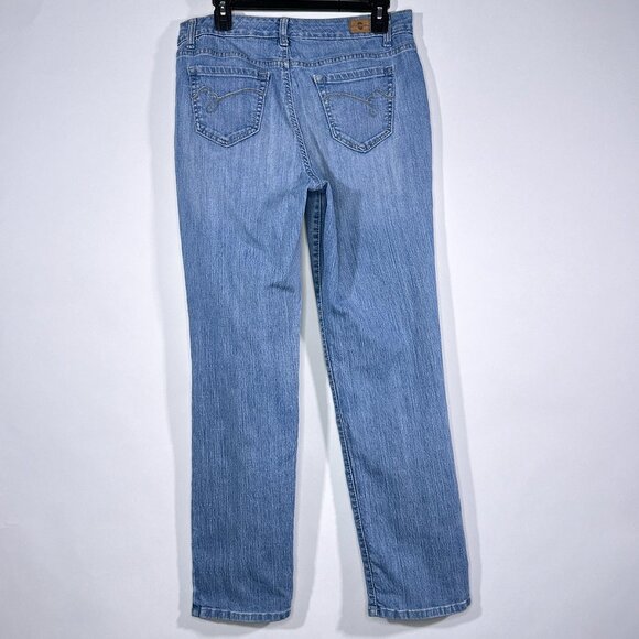 Bandolinoblu Mandie Textured‎ Straight Leg Stretch Jeans Size 12 - Picture 14 of 16